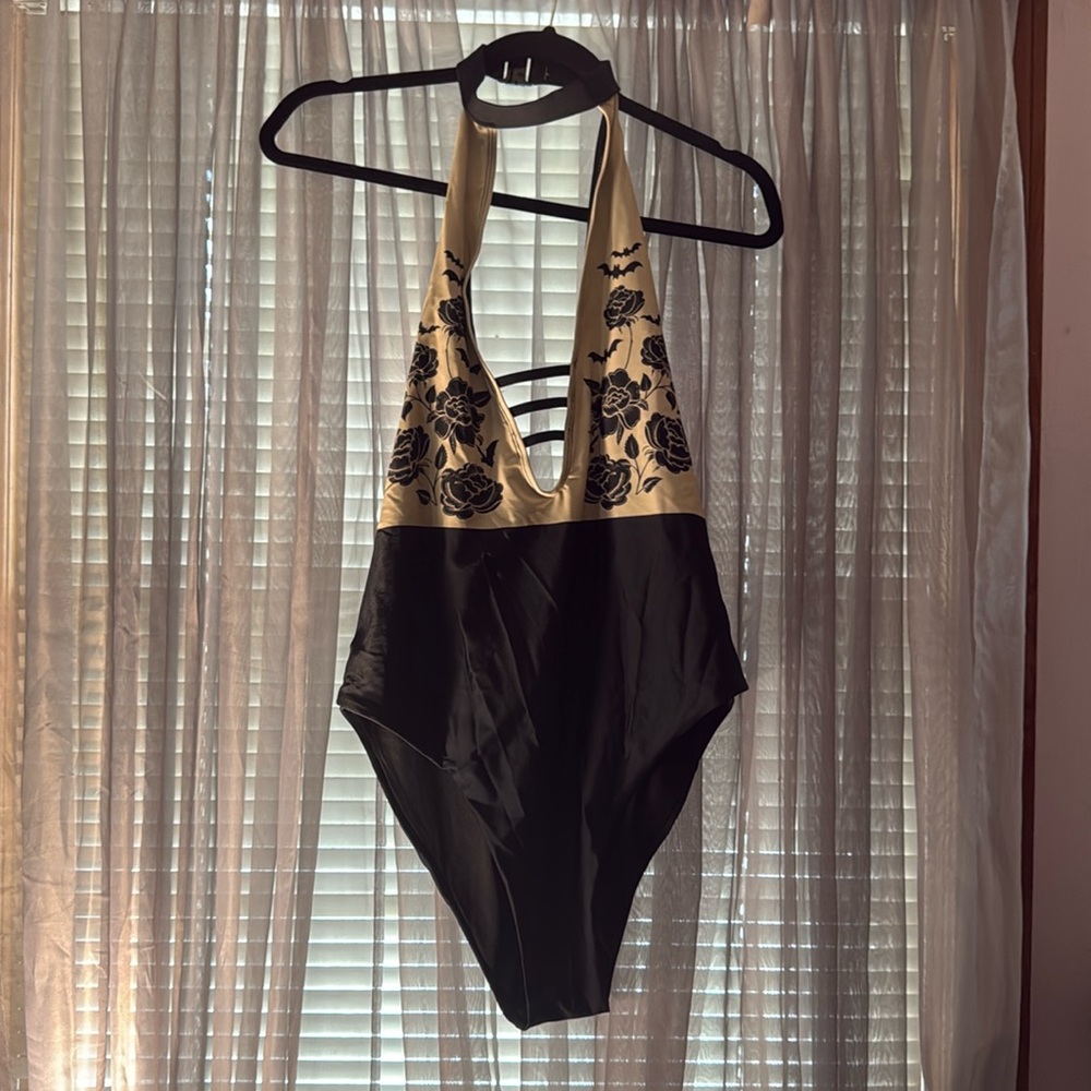 Tattoo print bathing suit NEW